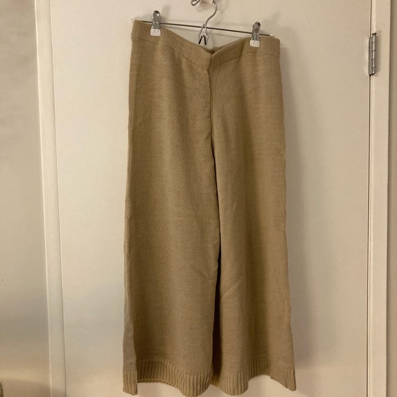 Nasty Gal Sweater Pajama Set Beige - Picture 7 of 7